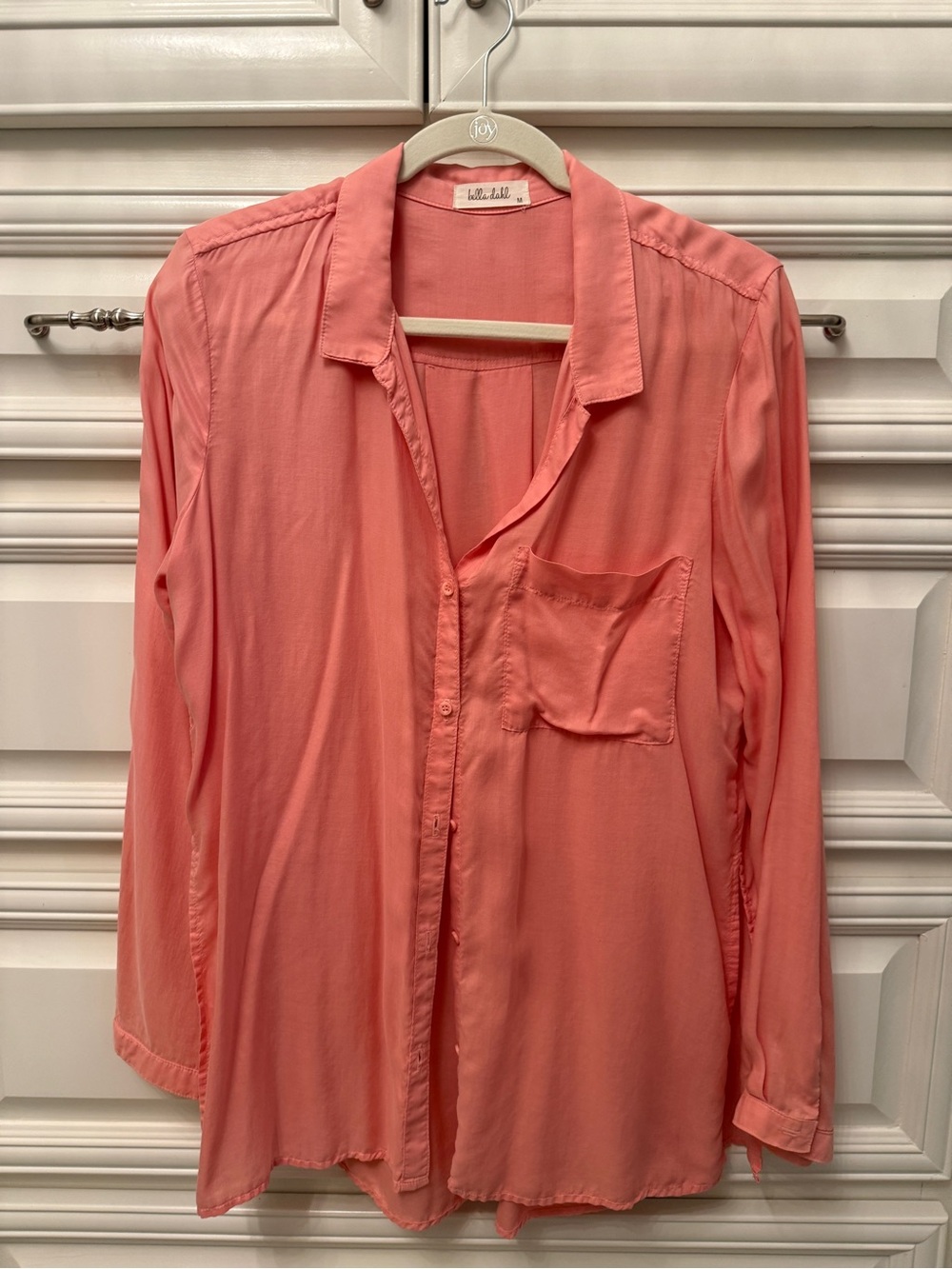 Bella Dahl Coral Button-Down Shirt